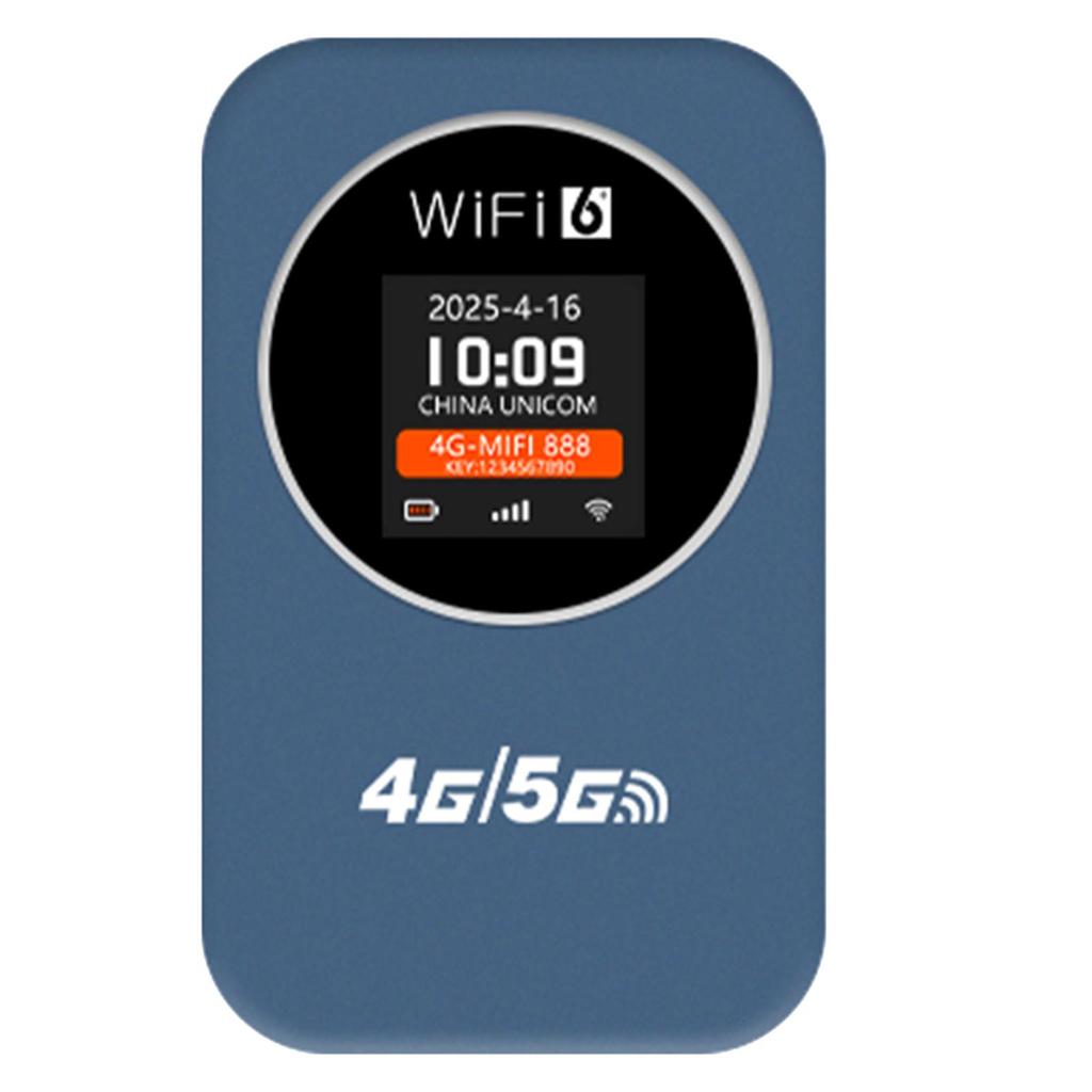 Portable 4G WiFi Router Mobile Wireless Hotspot for Travel Camping Hotel LCD Display 3000mAh Battery Support SIM Card Asian Version