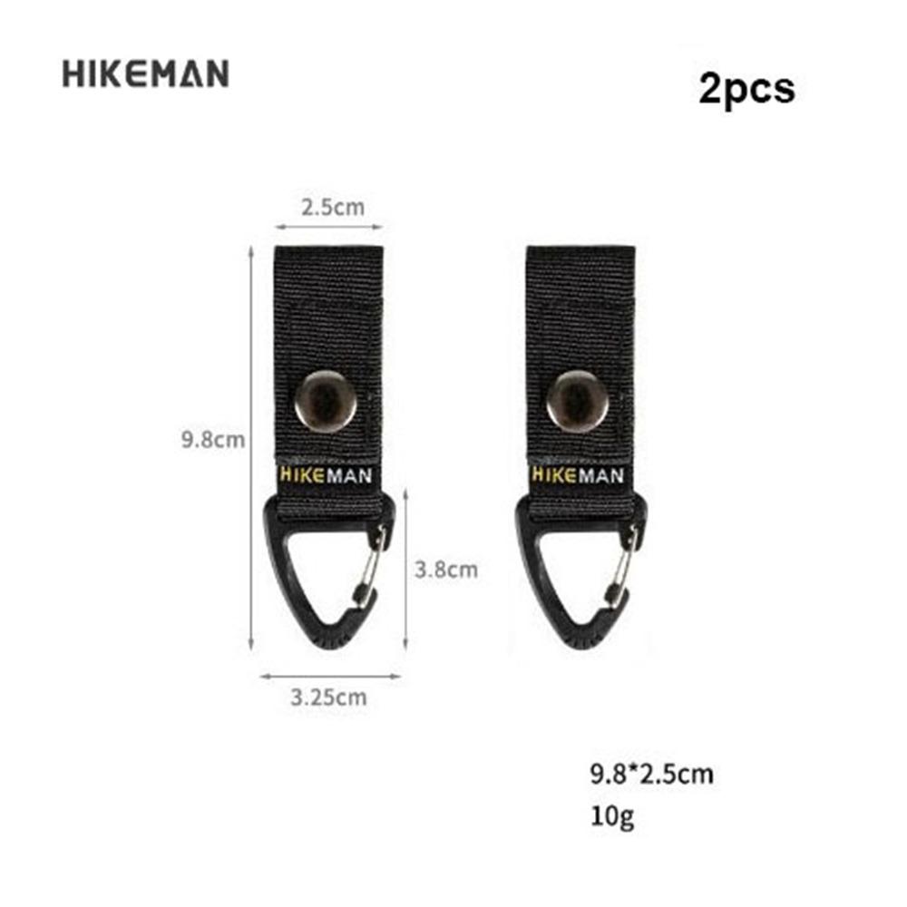 2pcs High Quality Multi Functional Outdoor Backpack Carabiner Nylon Multistyles Key Hook Buckle Triangle Hanging Buckle