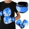 1 Pair Boxing Gloves Sanda Boxglove Kenpo Training Practicing Equipments for Adult Childrenblue