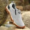 2025 Mens shoes Fashion Leather Mens Casual Sneakers Outdoor Breathable Hiking Shoes Men Non-Slip Trekking Shoes