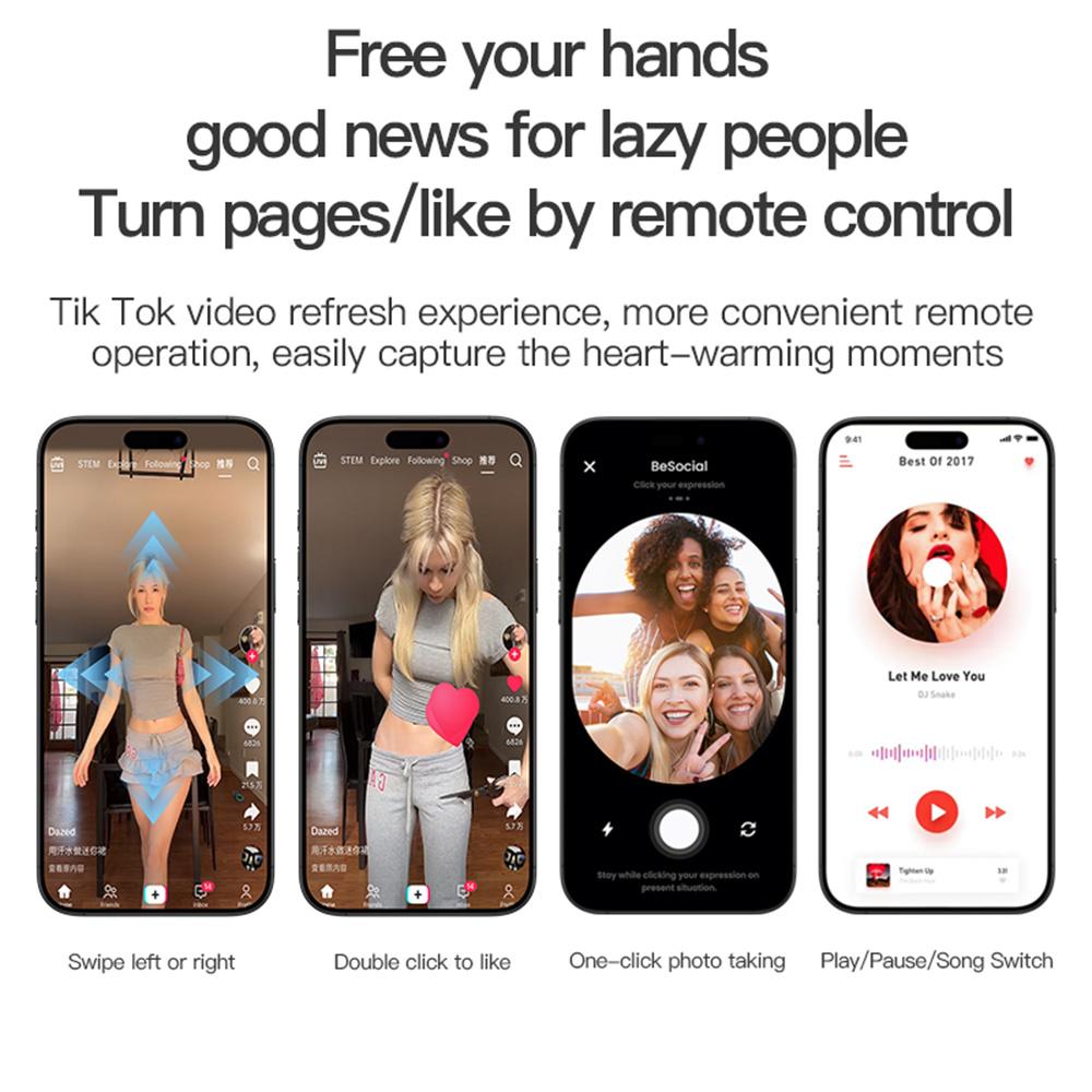 Mini Bluetooth Sleep Headphones With Watch Strap Bluetooth 5.4 Waterproof Earphone Like Page-Turning Photo-Taking Remote Control