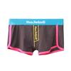 Men's New National Trend INS Style Underwear, Pure Cotton Mid Waist Plus Size Solid Color Boxer Briefs