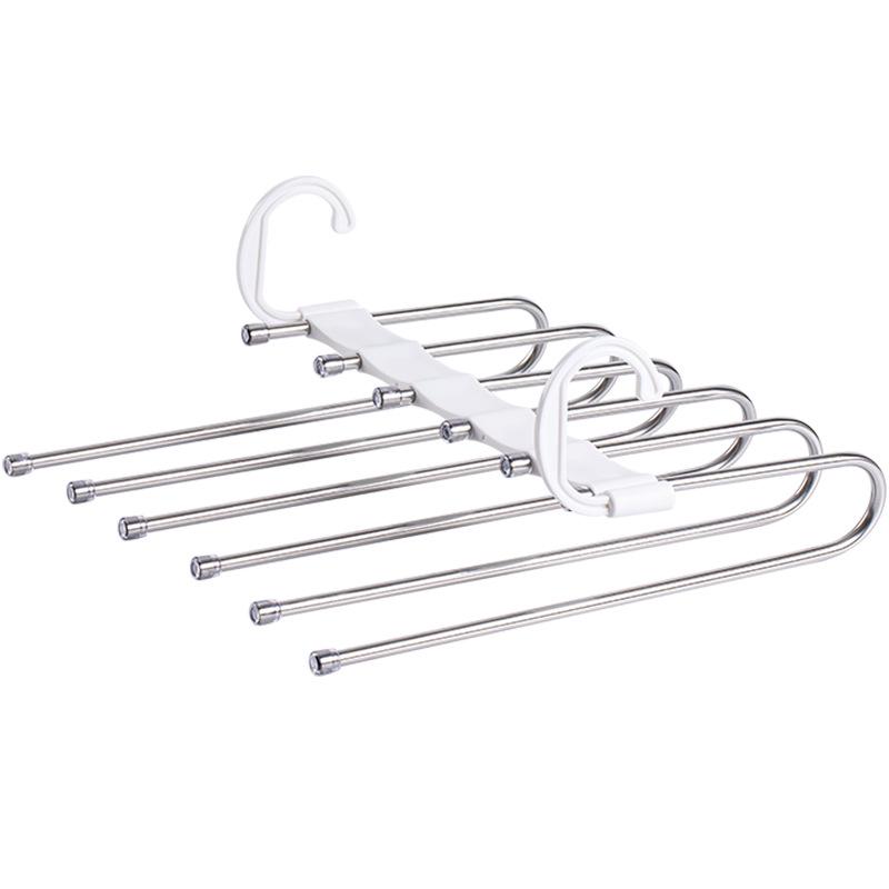 

Многофункциональная складная вешалка для брюк: Многослойная вешалка для хранения в шкафу со специальными зажимами