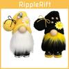 Bumble Bee Nordic Gnome Gonk Tomte Sunflower Plush Doll Ornament Decor Adorable Size With Black Yellow Colors