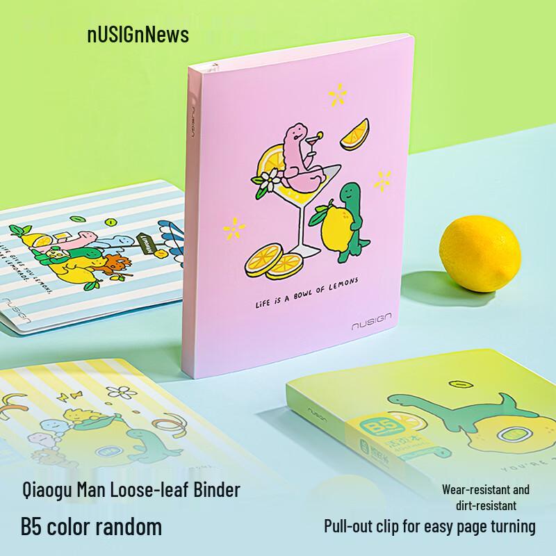 NUSIGN Qiaoguman B5 Soft Light Loose-leaf Notebook