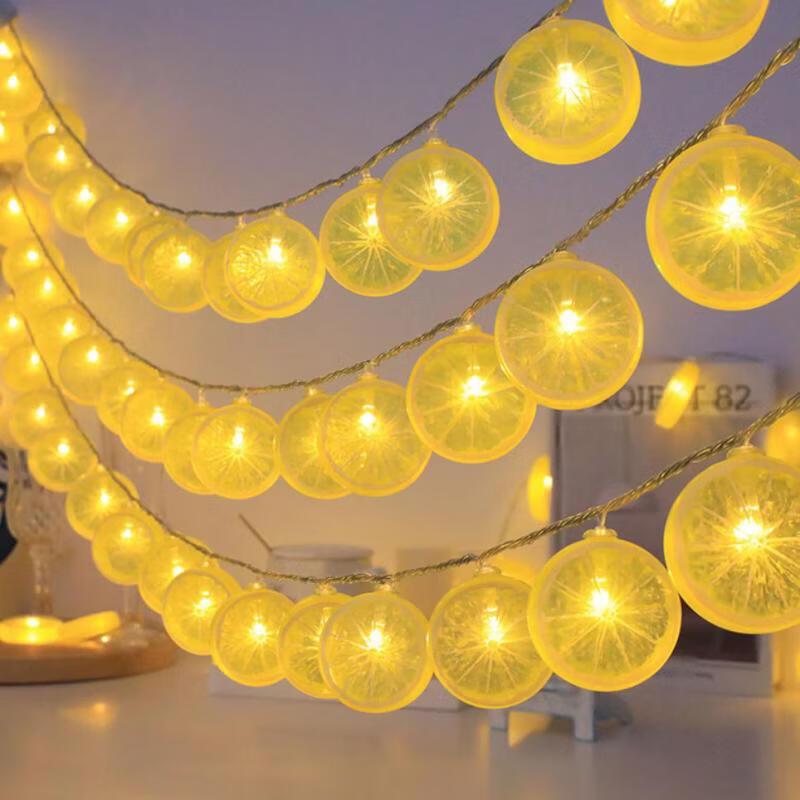 OEING Summer Lemon Slice String Lights