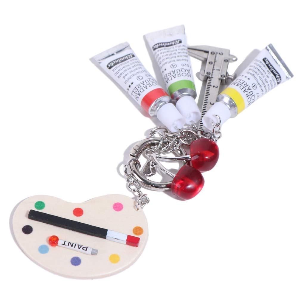 

Key Ring Color Palette Keychain Handmade Bag Ornaments Creative Car Keychain Student Style 1