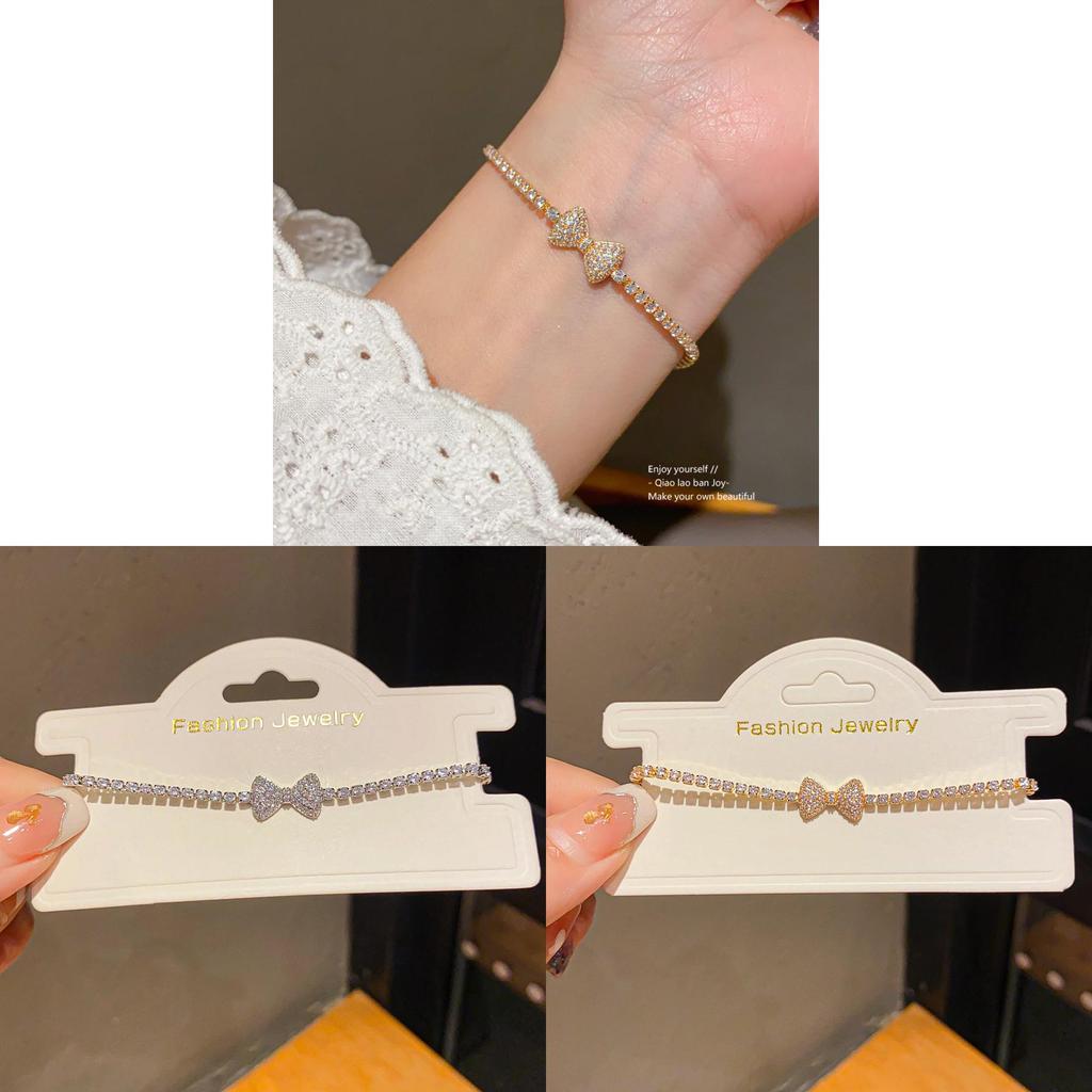 Elegant Zircon Butterfly Pendant Bracelet With Rhinestone Embellishments For Womens Fashion