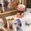 YUBBAEX Masking Washi Tape with Artistic Botanical Retro Style for and Scrapbooks Tape, 12-Roll Set, Patterns, Planners, Decorations, Wrapping,
