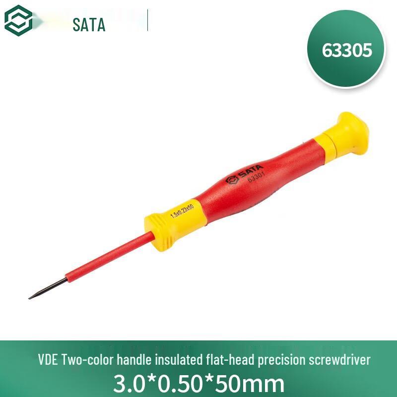 SATA VDE Insulated Flat-Head Micro Screwdriver