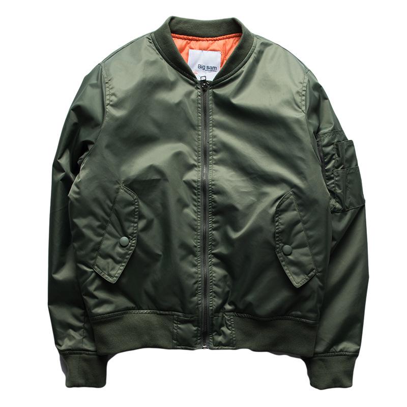 

Cross-Border 2024 Autumn/Winter Men s Stand-Up Collar MA1 Pilot Jacket - Thickened Cotton Baseball Coat XL