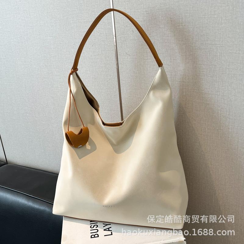 Retro Big Bag Women's 2025 New Trendy Popular High-end Fashion Shoulder Bag Large Capacity Commuter Tote Bag