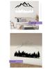 Metal Mountain Forest Art: 2-Piece Decorative Wall Set for Living Room