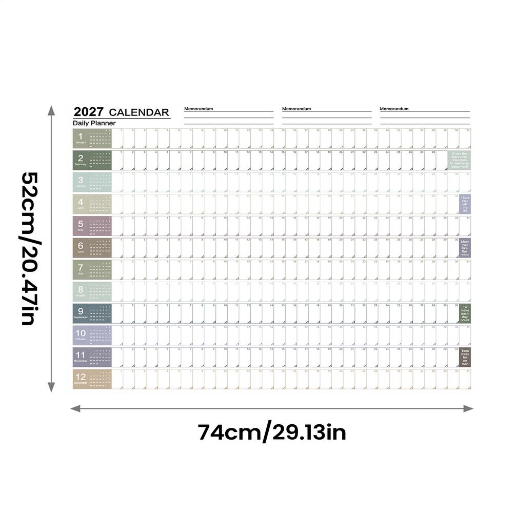 1117 Calendar Large Wall Calendar 161 Days Planner Sheet To Do List Check-In Plan Daily Weekly Agenda Schedule Organize Planning