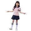 Kids' Summer Sports Day Set: Short-Sleeve Shirt & Shorts for Primary/Kindergarten Uniforms