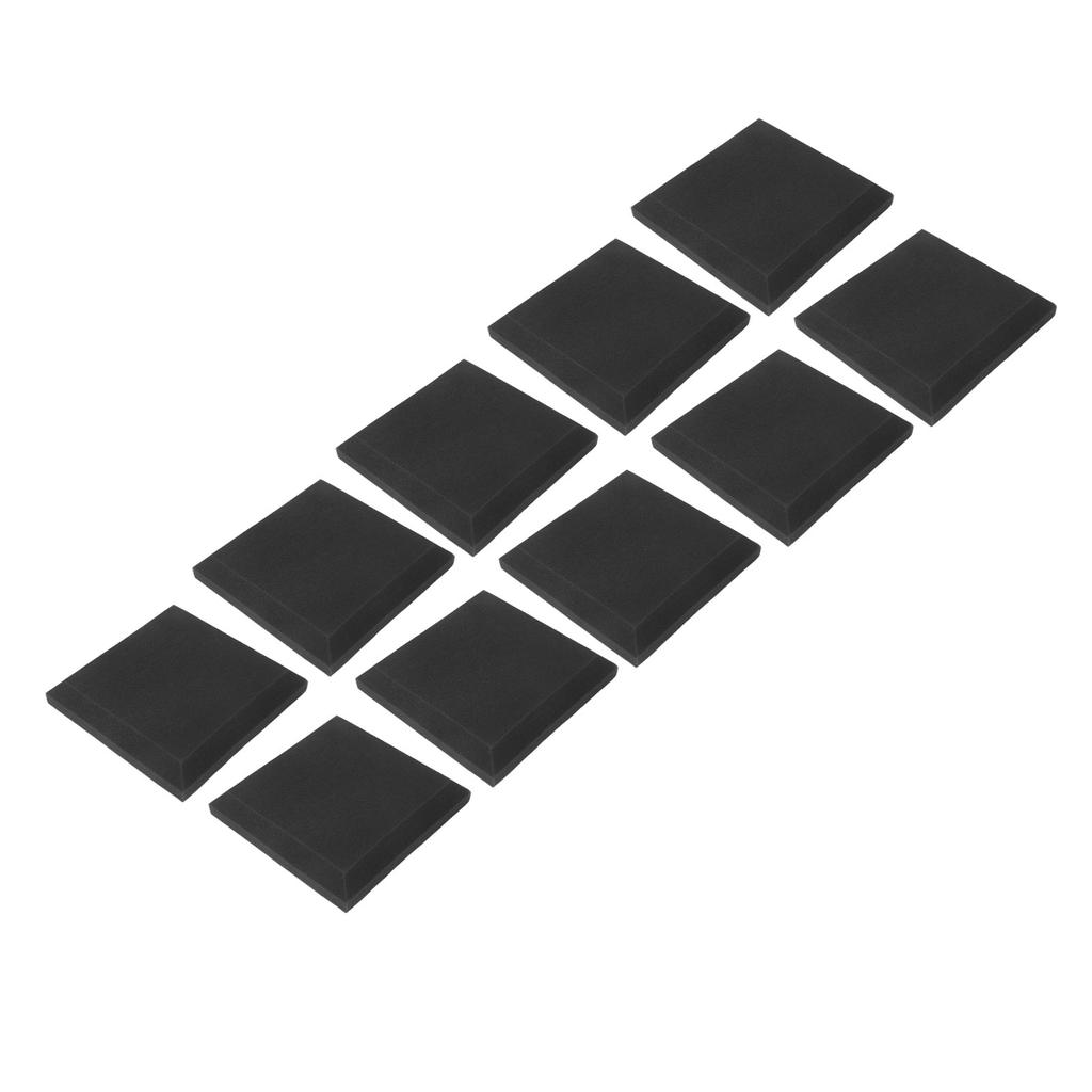 10Pcs Sound Proof Foam Panels Flame Retardant Soft Gray Absorb Sound Acoustic Foam