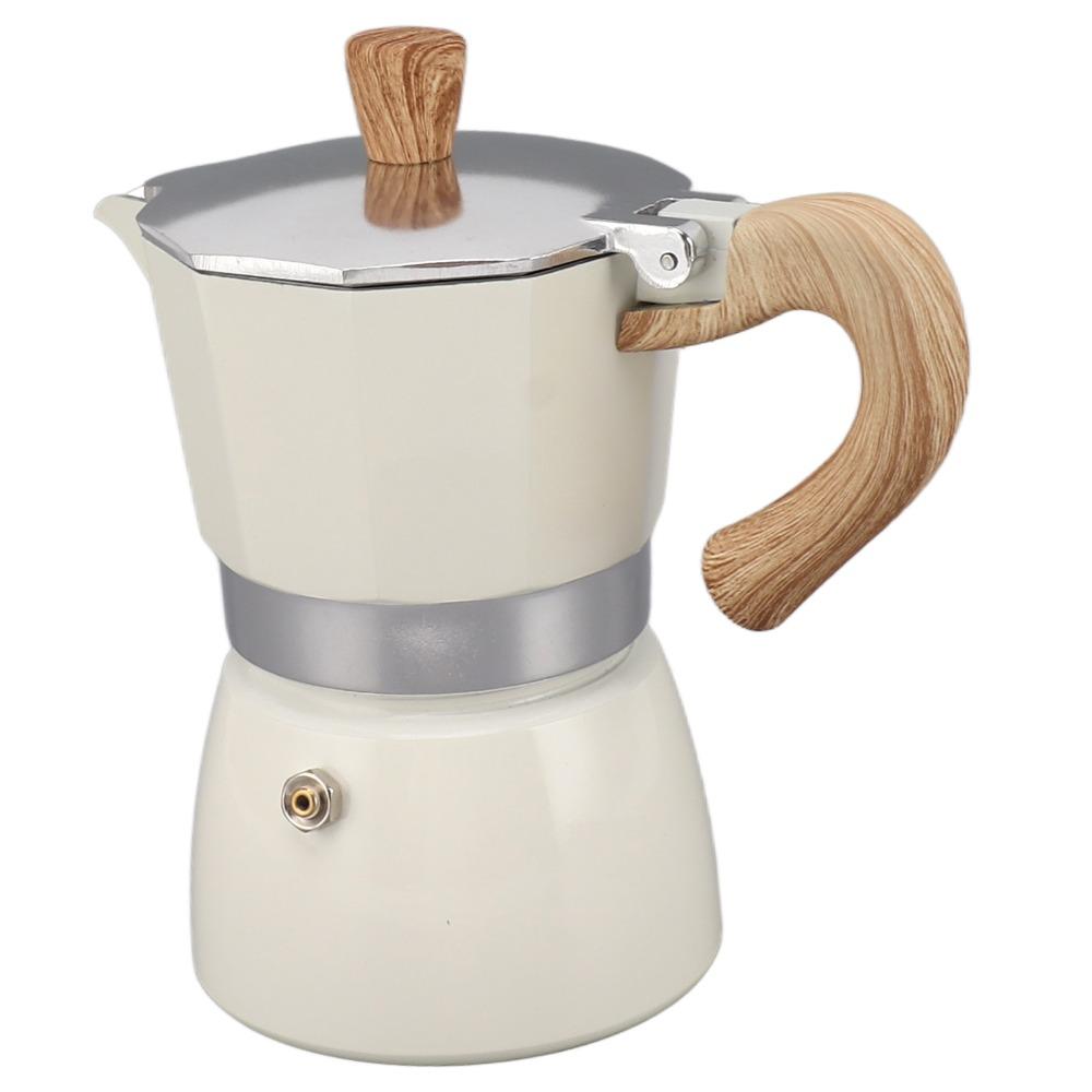 Octagonal Italian Coffee Maker Aluminum Stovetop Espresso Maker Moka Coffee Pot  For Cappuccino