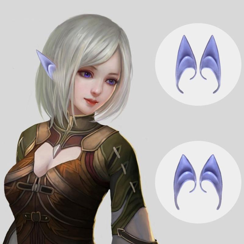 Halloween Latex Elf Ears Simulation Soft Harmless False Ears Props Elf Angel Dress Up Cosplay Christmas Decor