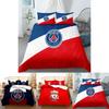 Set Biancheria da Letto Matrimoniale a 3 Pezzi con Logo Squadra di Calcio - Tessuto per la Casa Comodo Resistente allo Sporco