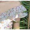 Summer Dress Women's Feminine Low-cut Slim Hip Pleated Floral Chiffon Skirt