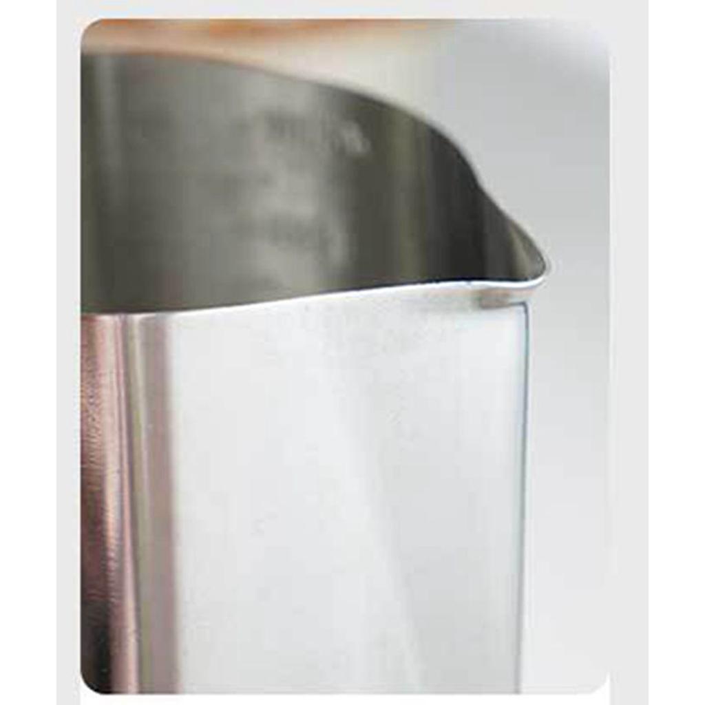 Milk Frothing Cup Stainless Steel Eagle Spout Milk Froth Pitcher 350ml Coffee Steaming Pitcher with Scale for Cafe