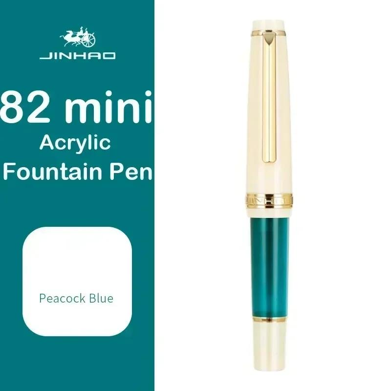 JINHAO 82 Mini Cute Short Portable Fountain Pen Calligraphy Practice Writing Business Pen Office School Supplies Stationery