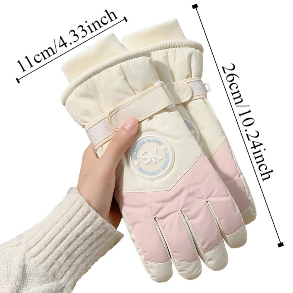 Full Finger Winter Warm Gloves Touchscreen Motorcycle Gloves Skiing Gloves  Bicycle