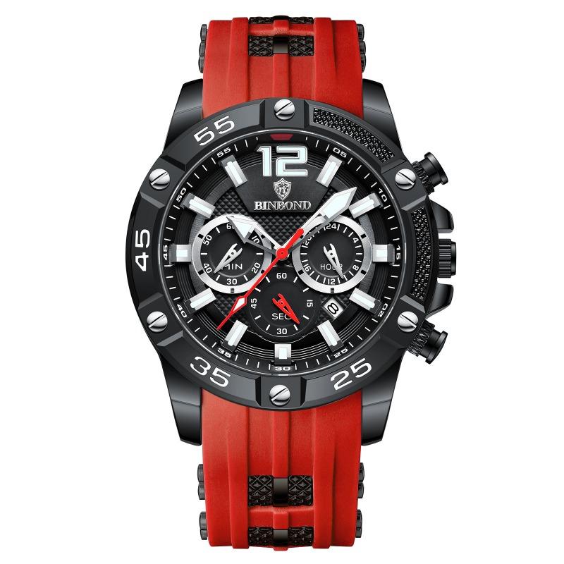 BINBOND Men's Watch Men's Luminous Men's Student Electronic Watch Mechanical Wind Sports Waterproof Quartz