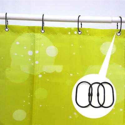 12Pcs Shower Curtain Rings Quick Installation Hanger Eco-Friendly Sturdy Bathroom Curtains Rods Hangers Household Supplies