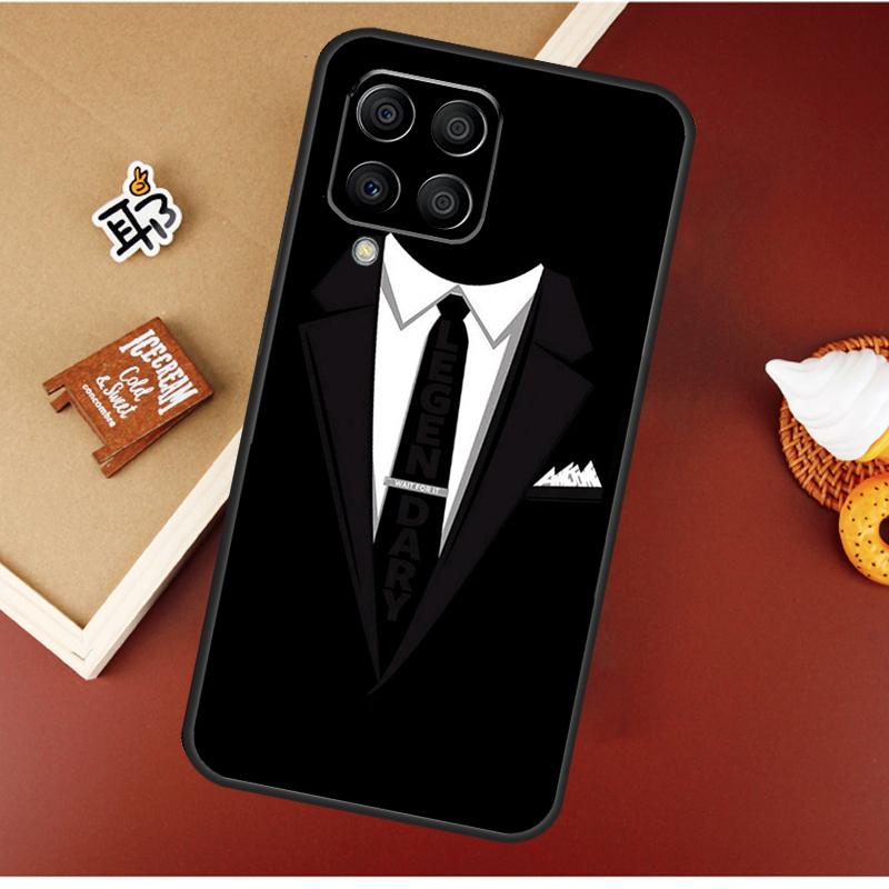 Suit and Tie Case For Samsung Galaxy M51 M31 M21 M11 M16 M36 M56 M53 M12 M32 M52 M15 M35 M55 M14 M34 M54