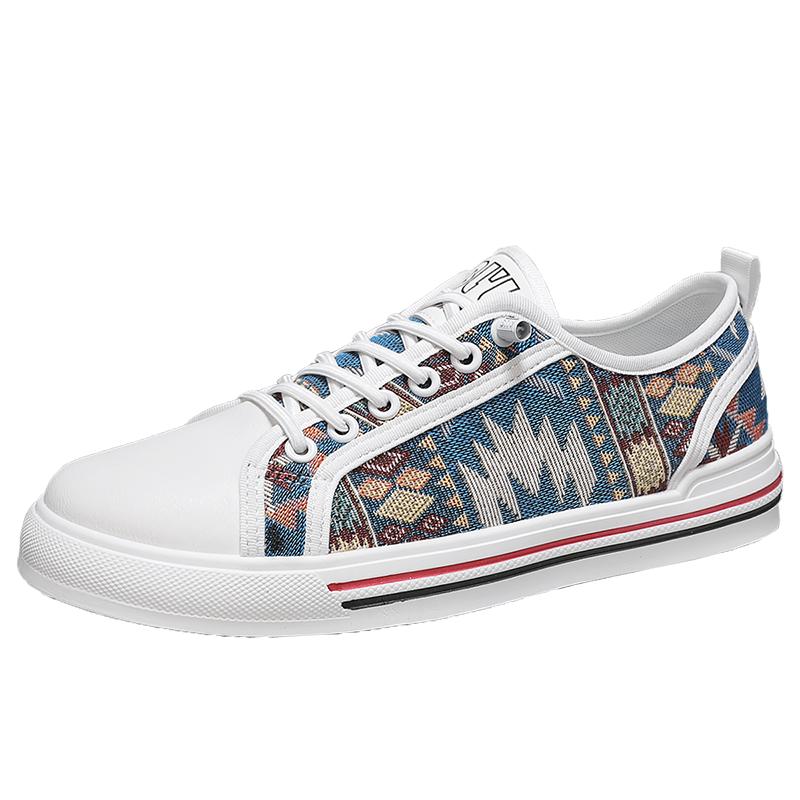 Flat Sneakers Men Roman Canvas Shoes For Men Summer Walking Sneakers Shoes Male British Style