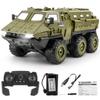 New 1:16 6Wd Armored Rc Car Simulation Military Transport Truck 360° Stunt High-Speed Climbing 2.4G Remote Control Model Boy Toy