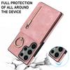 Kickstand Phone Cover for Samsung Galaxy S23 Ultra RFID Blocking PU+TPU Wallet Phone Case