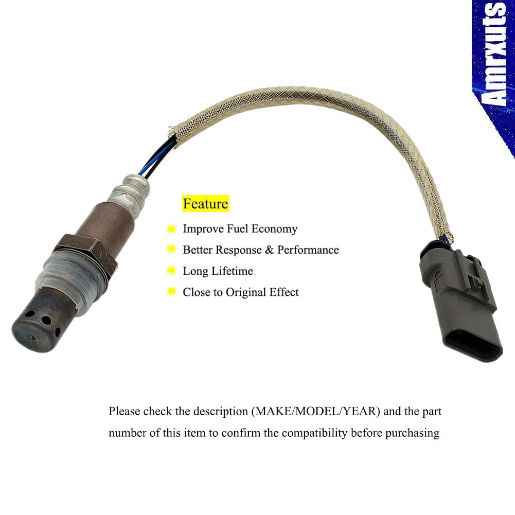 Amrxuts 4pcs 234-4940 234-4974 Upstream Downstream Oxygen Sensor for 2015-2016 Cadillac Escalade for Silverado 1500 2015-2018 Suburban Tahoe for GMC