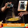 Juego de 2 Saleros y Pimenteros Botellas de Especias de Vidrio con Tapa de Acero Inoxidable Recargables Contenedores de Condimentos para Cocina Comedor Barbacoa