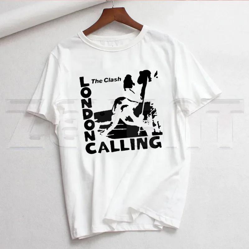 London Calling The Clash Album Aesthetic T Shirts Summer Casual Women's T-shirt Sleeve Female Tops Tees