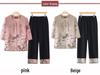 Elegant Chinese Summer Outfit: Short-Sleeved Top & Two-Piece Set for Middle-Aged and Elderly Women