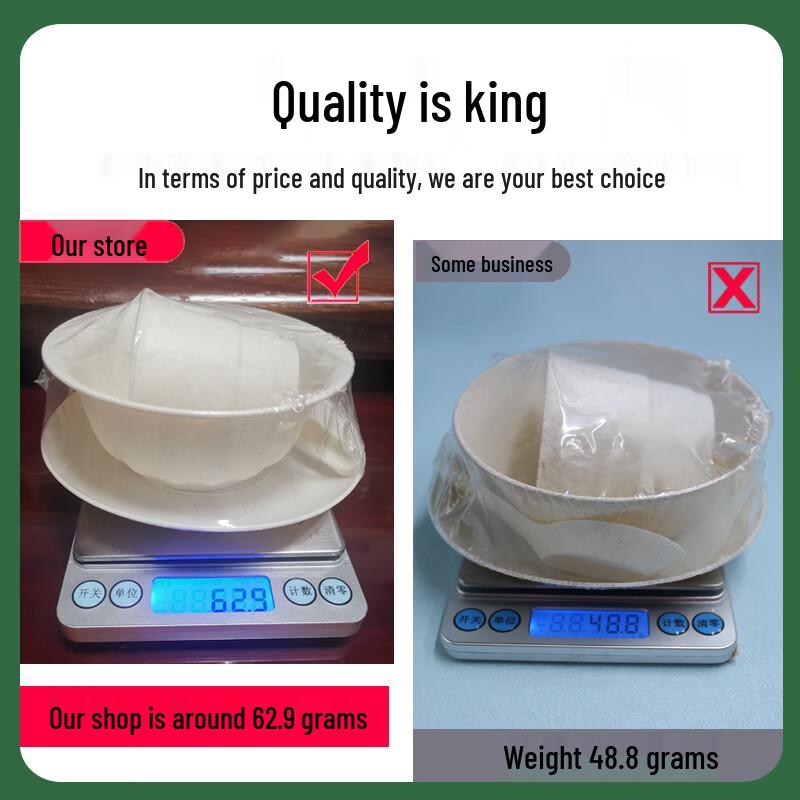 Qie'e Tuan Tuan Rice Husk Disposable Tableware Set