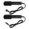 Hair Straightener Comb Hair Straightening Curling Brush Small and Exquisite Comb for Travel Black