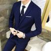 Men's Korean Slim Fit Three-Piece Suit for Business or Wedding