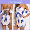 Stylish Fashion Women Floral Crepe Off Clubwear Jumpsuit For Elegant Outings
