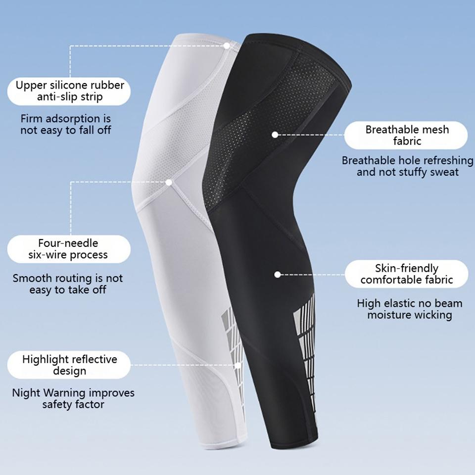 GTUBIKE Sports Compression UV Long Leg Sleeves for Running Basketball Football Cycling and Other Sports for Men and Women