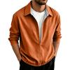 Men's Long Sleeve Pullover Shirt for Spring and Fall Casual Wear