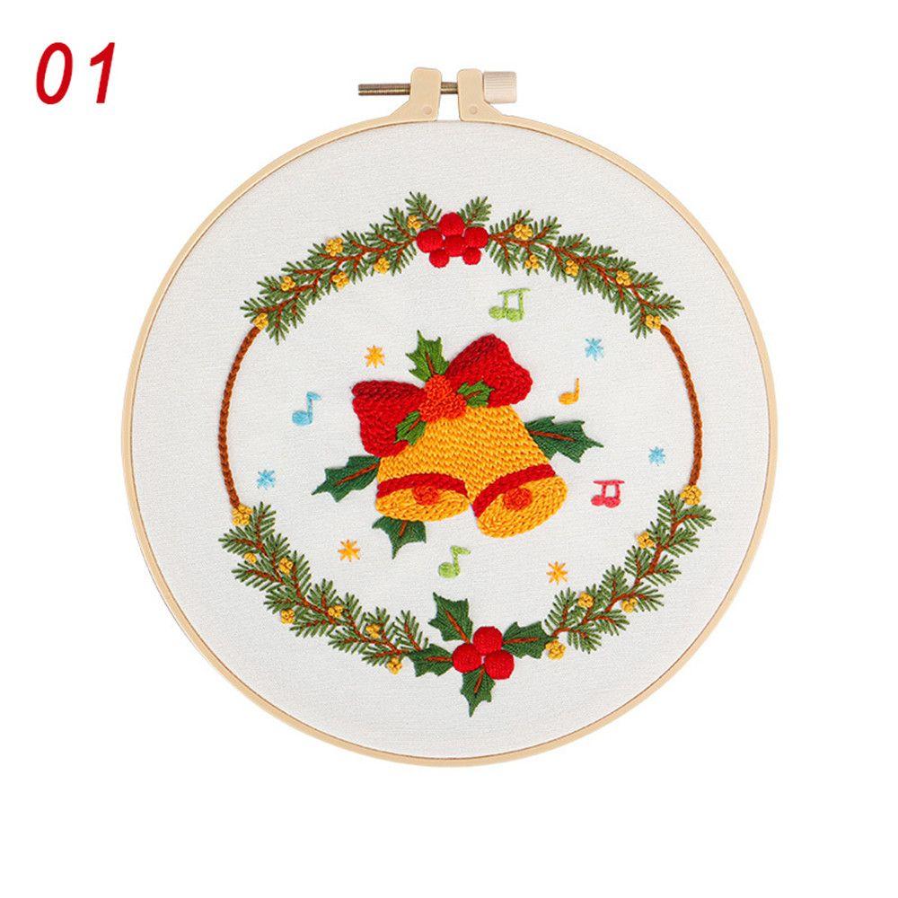

Claus Christmas Pattern Elk Handmade Merry Christmas Cross Stitch Embroidery Starter Kit Embroidery 1