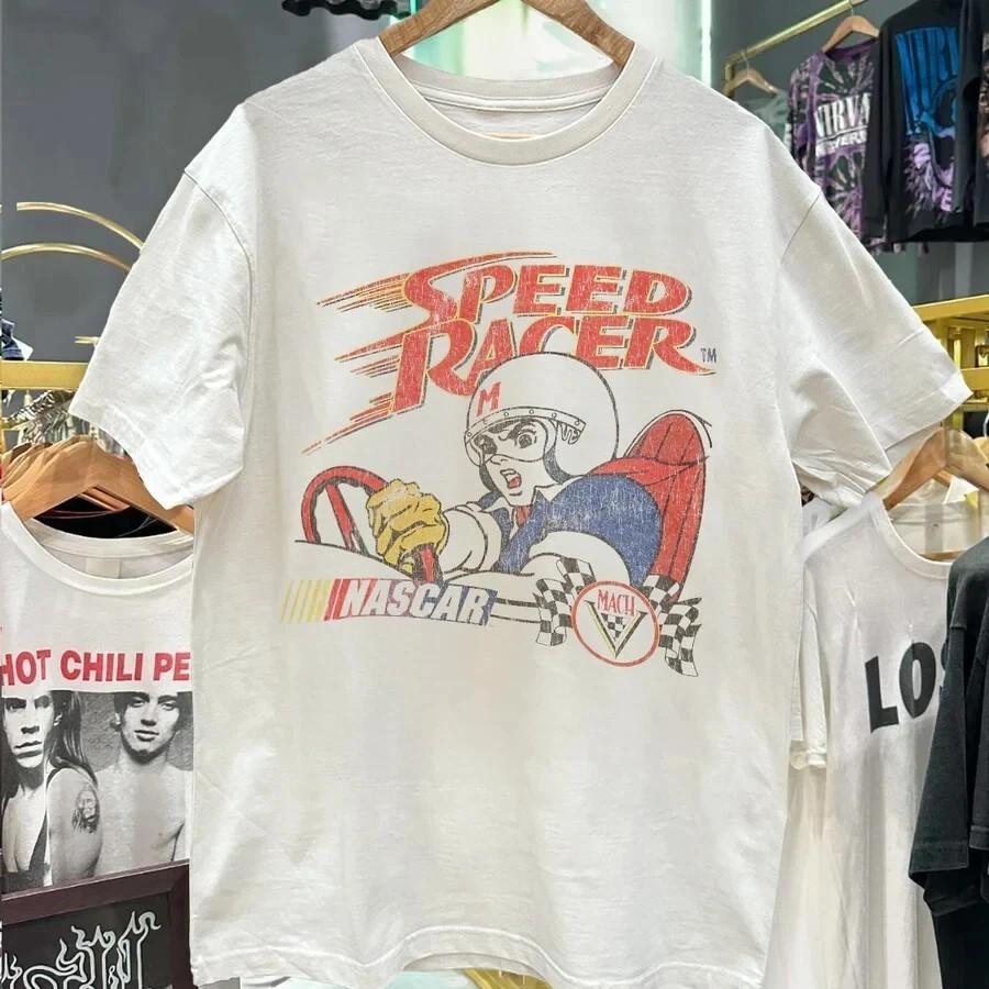 

SPEED RACER movie graphic short sleeve white color shirt Men Women Unisex T-Shirt XL
