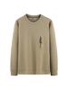 Men's 2026 YN Crew Neck Sweatshirt - Long Sleeve Casual Plus Velvet Jacket for Spring and Autumn 