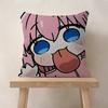 Cute Bocchi The Rock Office Cushion Pillowcase Car Cushion Cover45X45Cm Lumbar Pillowcase Sofa Pillowcover