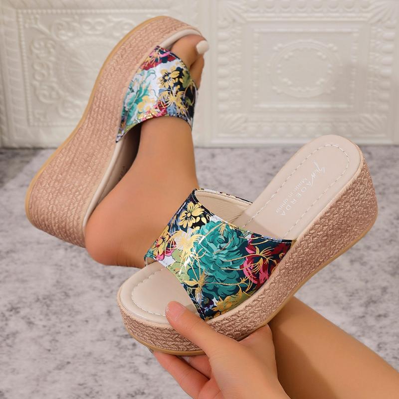 Women Slippers Beach Platform Shoes Women Casual Wedges Sandals High Heels Slippers Summer Slides Women Zapatos De Mujer