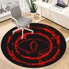 1pc Eye Symbol Office Round Area Rug, Indoor Mat Suitable ForOffice, Under Office Chairs Bedroom Living Room Home Decor, Room Deco U38