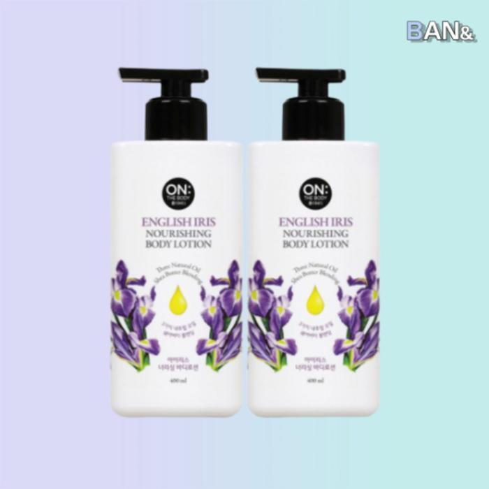 ON THE BODY Flower Body Lotion Iris 400ml x 2 (17503388)